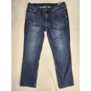 Buffalo David Bitton Jeans Mens 34x30 Jackson-X Straight Stretch Dark Wash